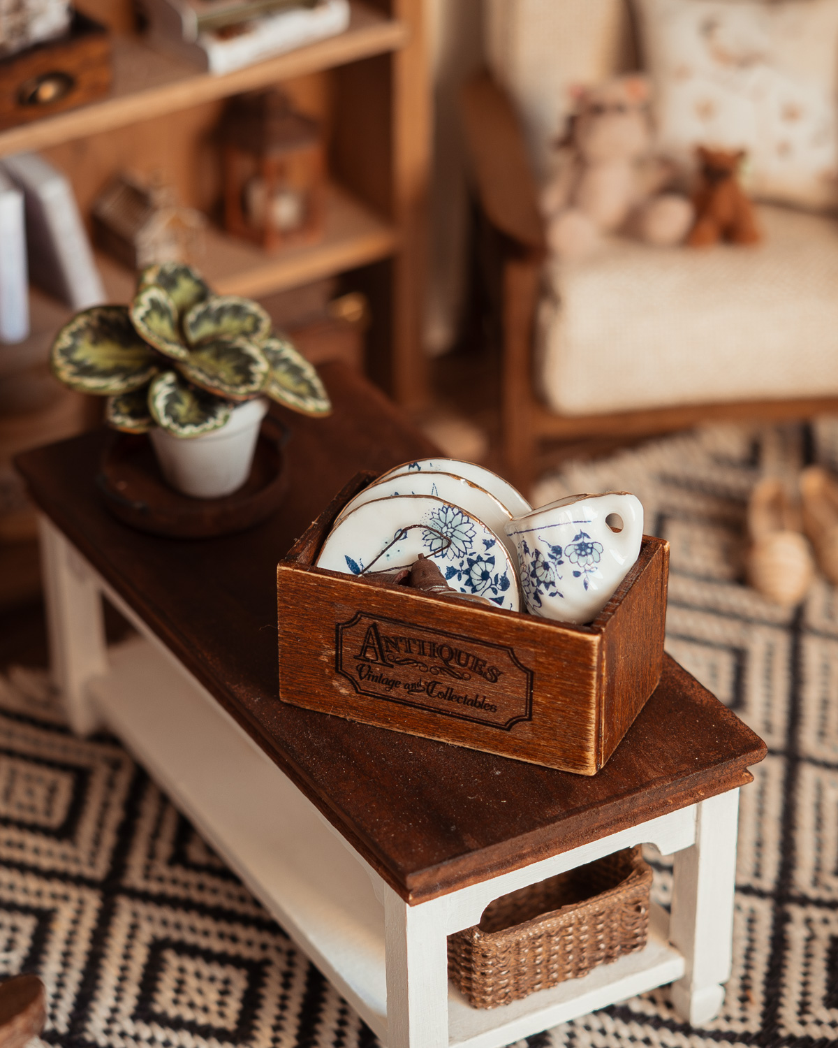 Caja vintage de estilo granero - Imagen 12