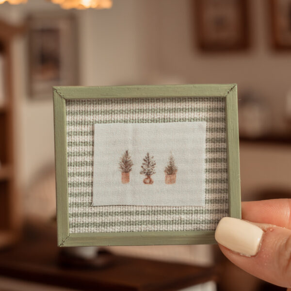 Cuadro de tela navideño